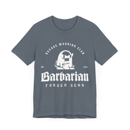 White Logo Classic Barbarian Tee