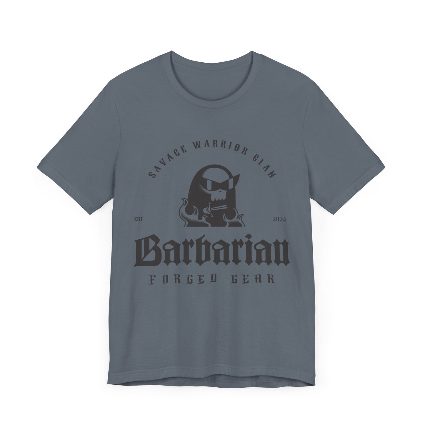 Black Logo Classic Barbarian Logo Tee