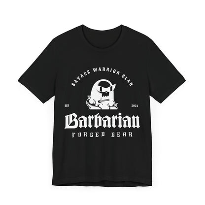 White Logo Classic Barbarian Tee