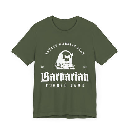 White Logo Classic Barbarian Tee