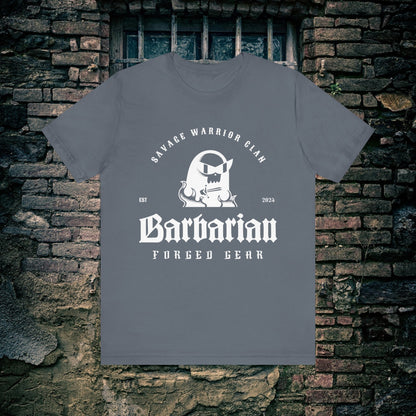 White Logo Classic Barbarian Tee