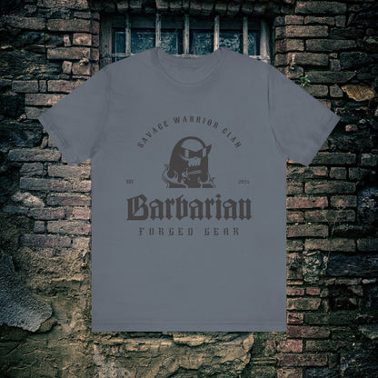 Black Logo Classic Barbarian Logo Tee