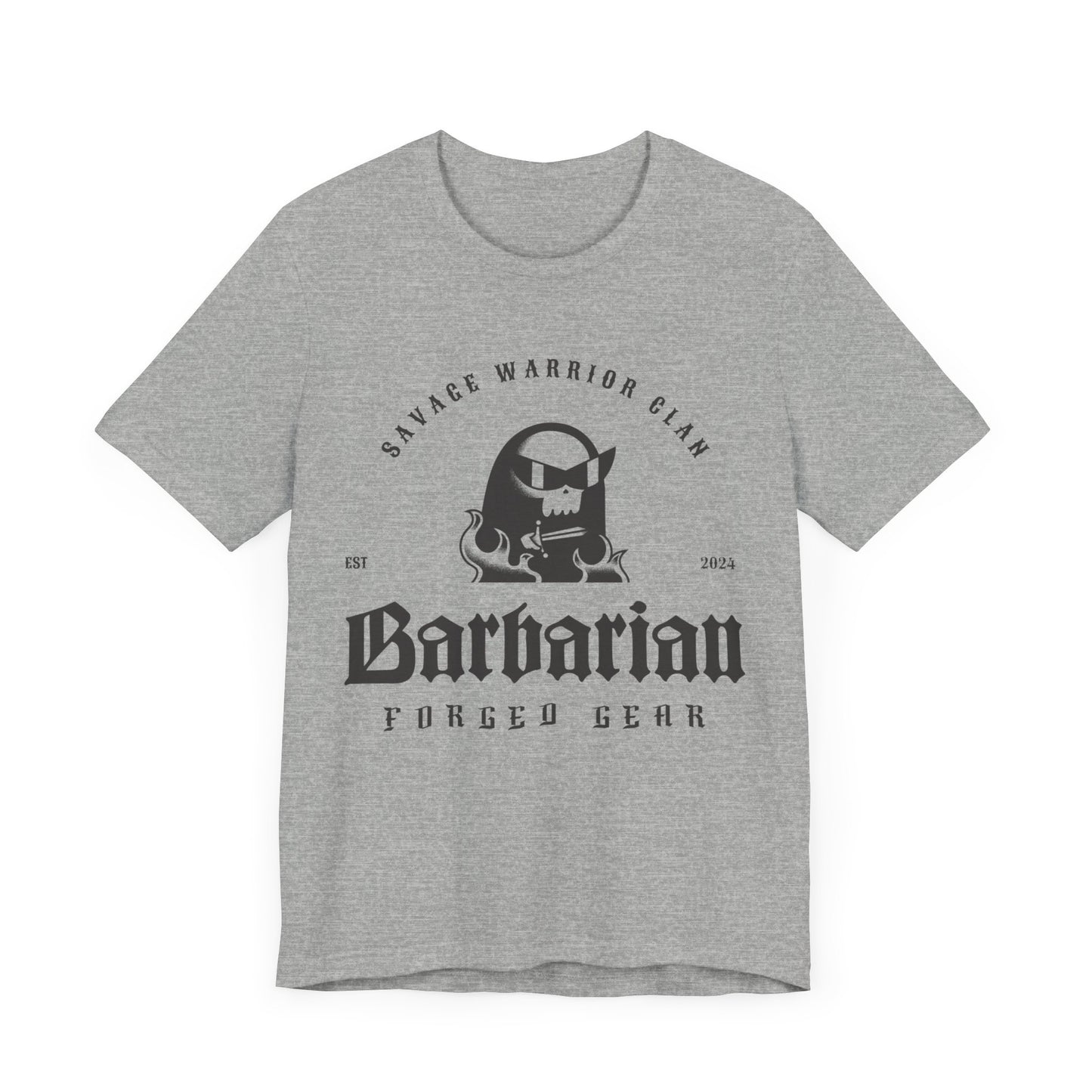 Black Logo Classic Barbarian Logo Tee